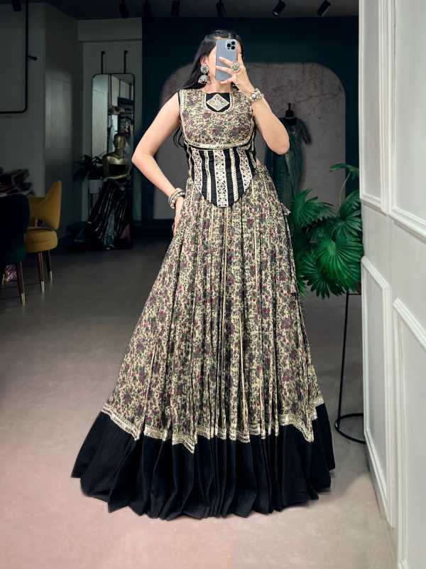 Viscose Chanderi Designer Lehenga