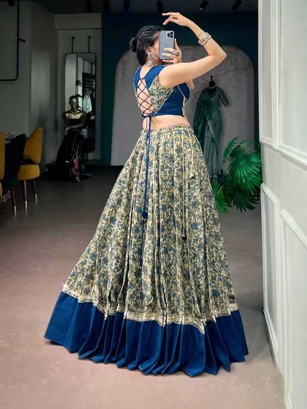 Viscose Chanderi Designer Lehenga