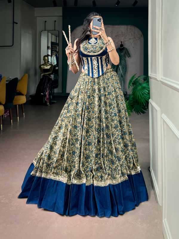 Viscose Chanderi Designer Lehenga