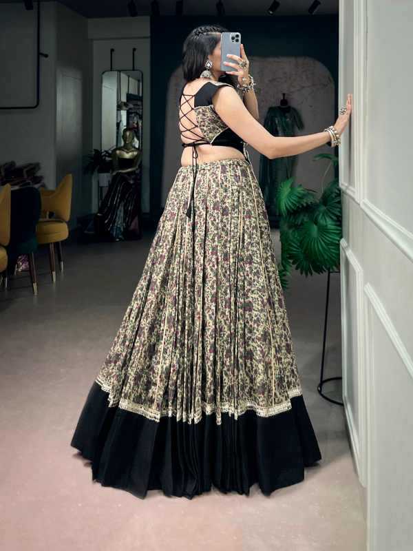 Viscose Chanderi Designer Lehenga