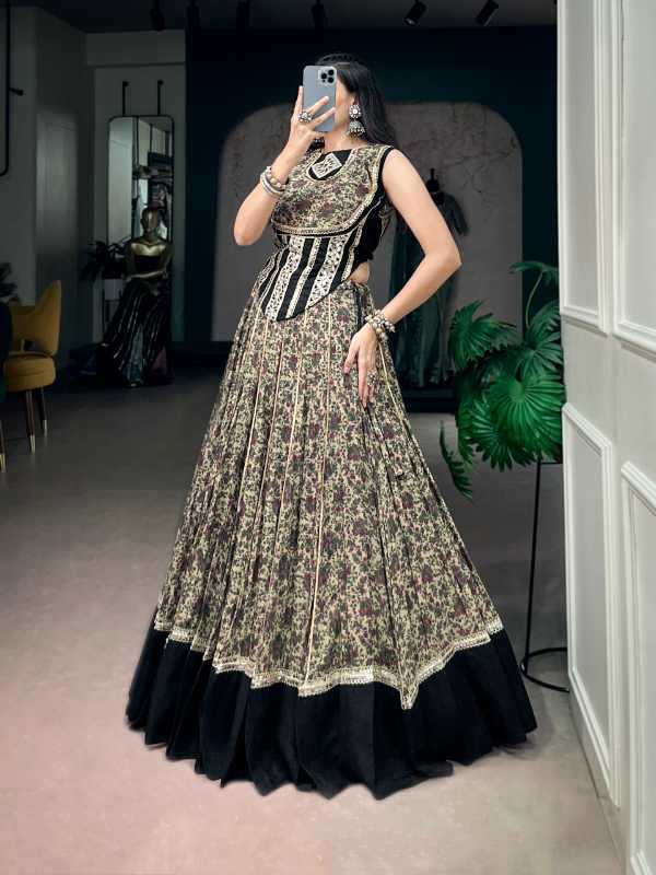 Viscose Chanderi Designer Lehenga