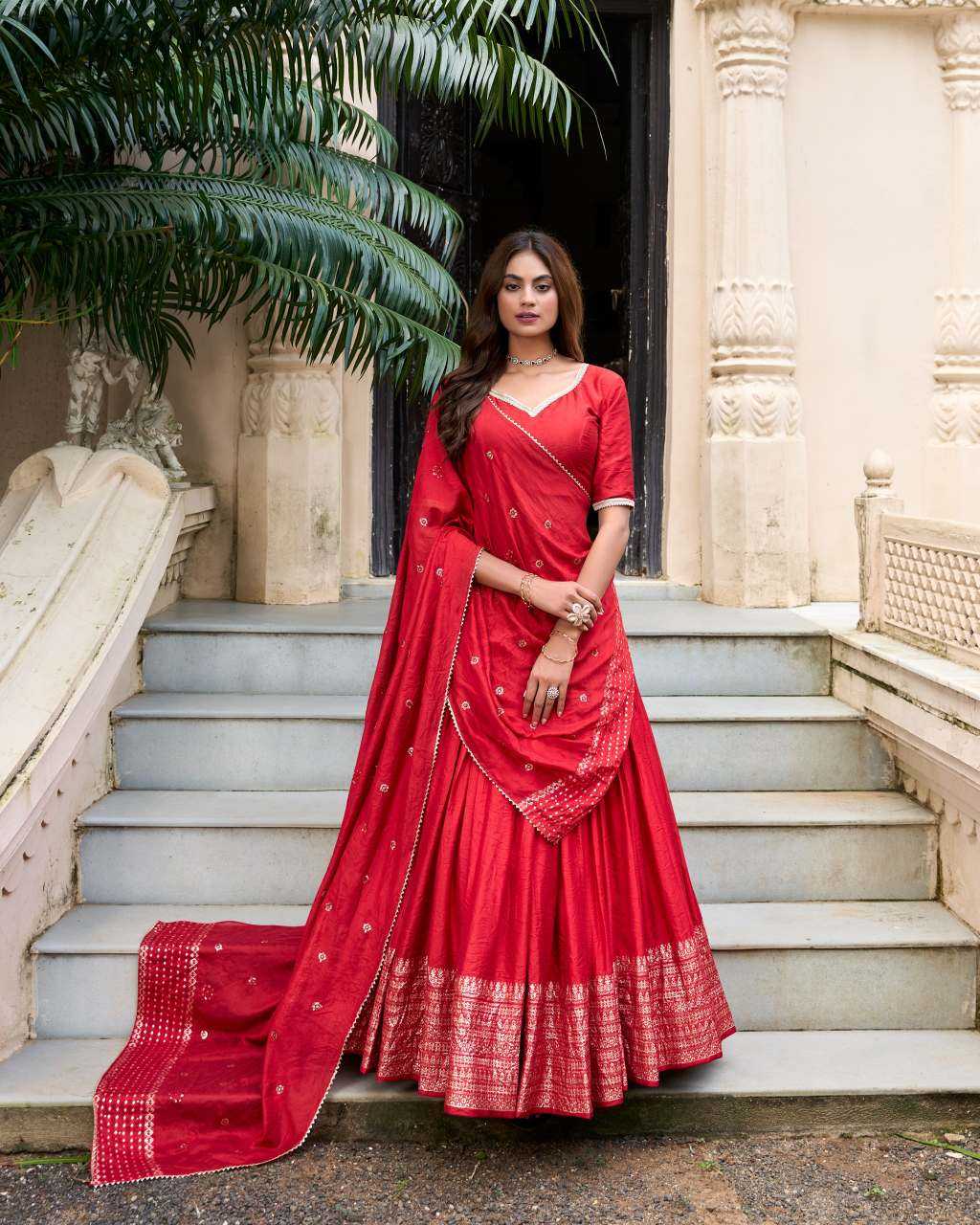 Chanderi Soft Fancy Lehenga