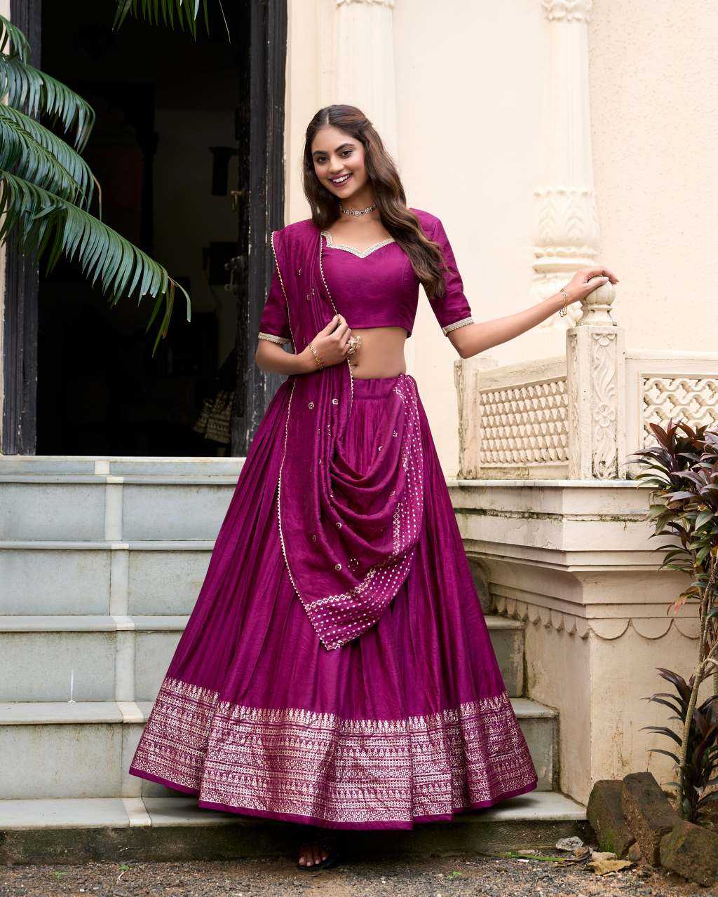 Chanderi Soft Fancy Lehenga