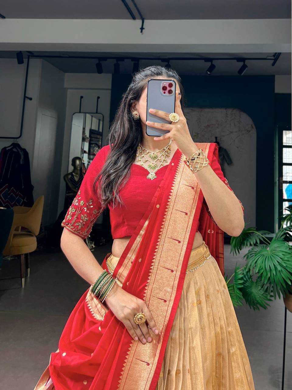 Kanjivaram Silk Lehenga
