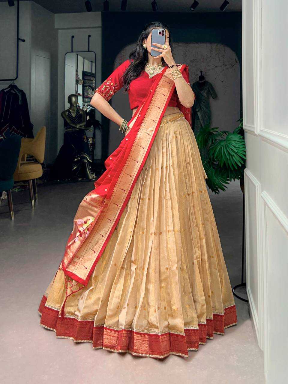 Kanjivaram Silk Lehenga