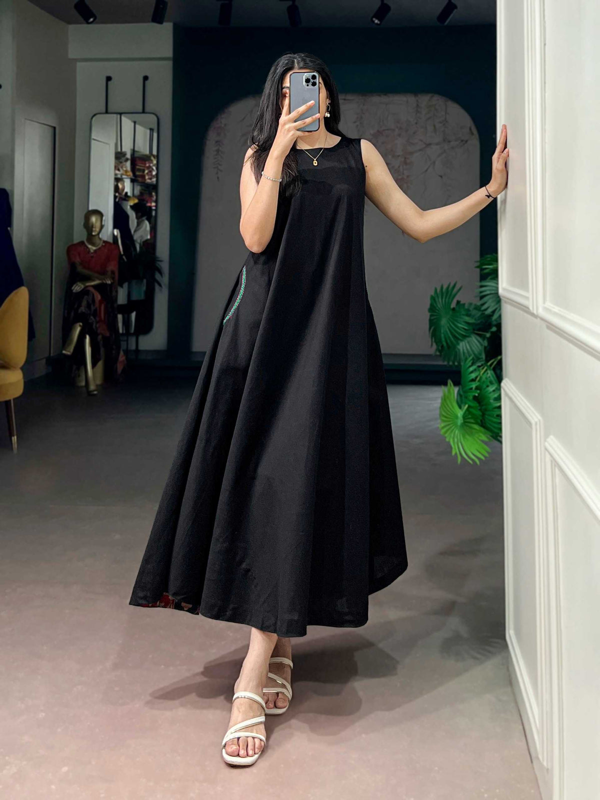 Khadi Cotton Party Wear Kurti