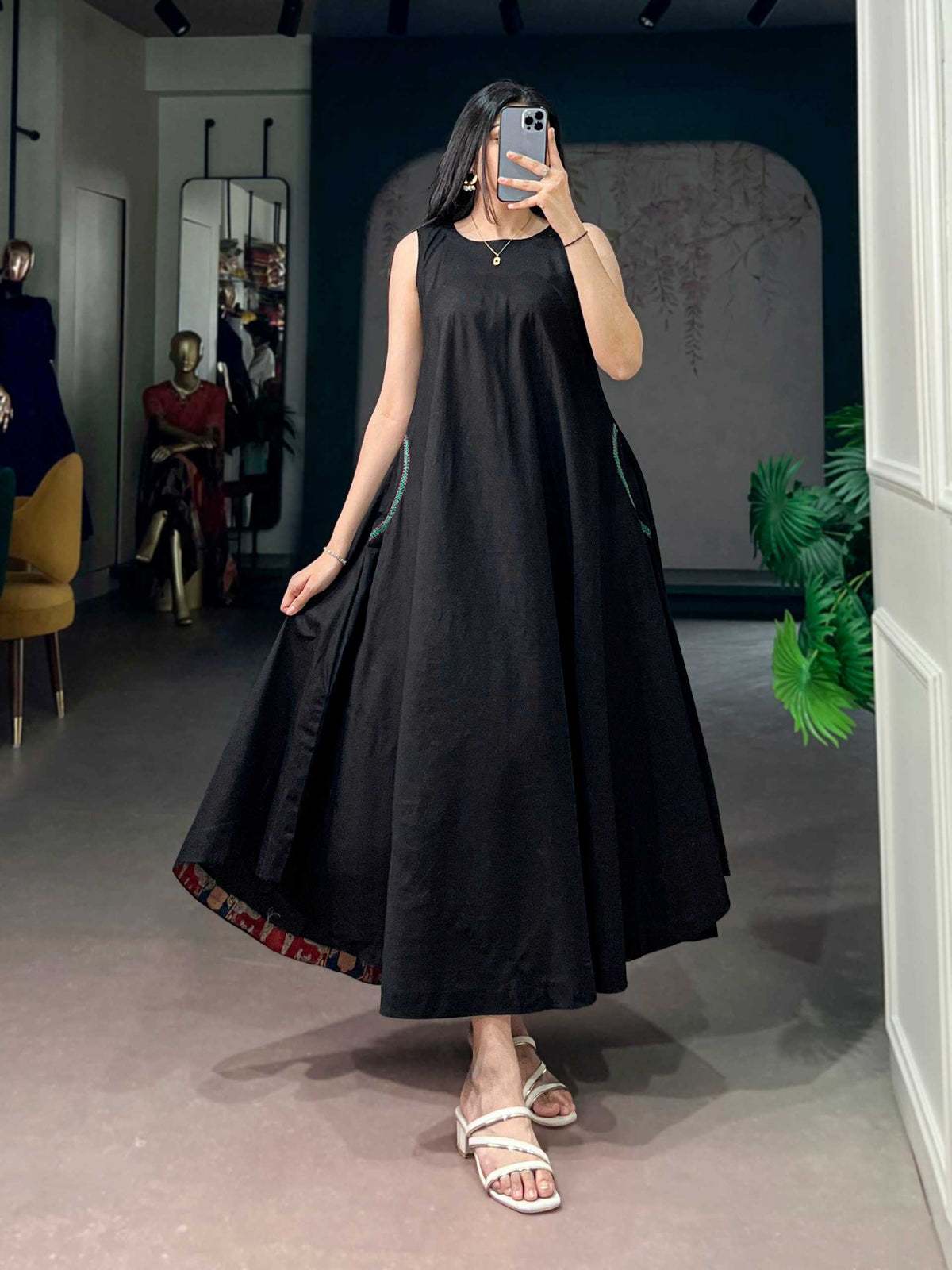Khadi Cotton Party Wear Kurti