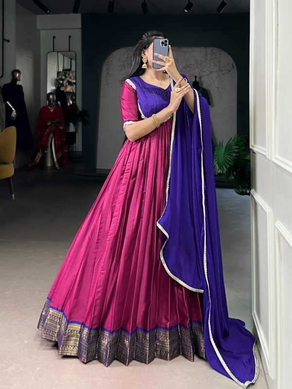 Aura Silk Party Gown