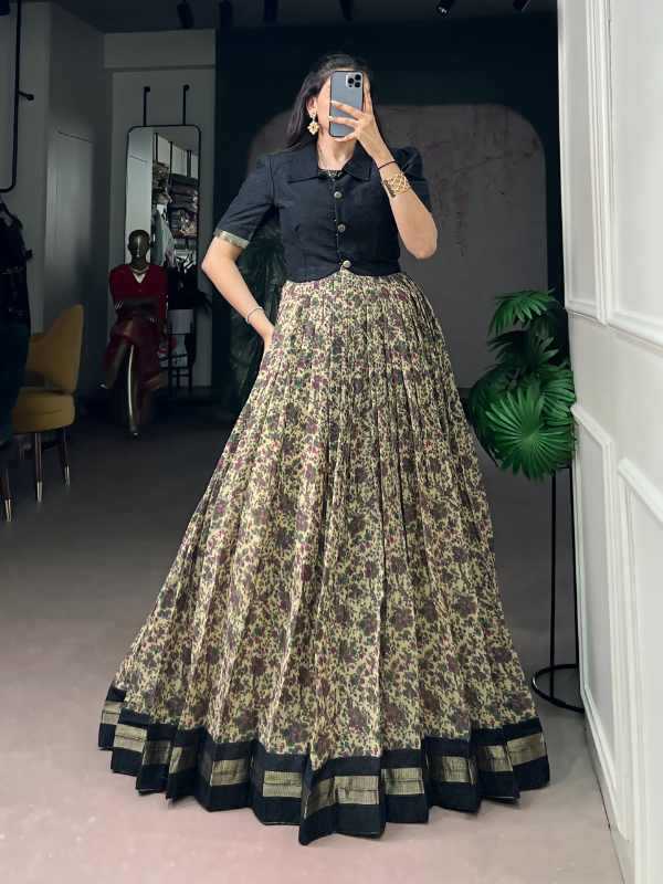 Viscose Chanderi Designer Dress
