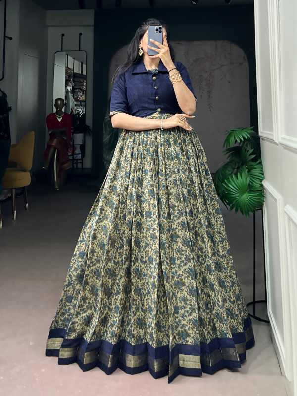 Viscose Chanderi Designer Dress