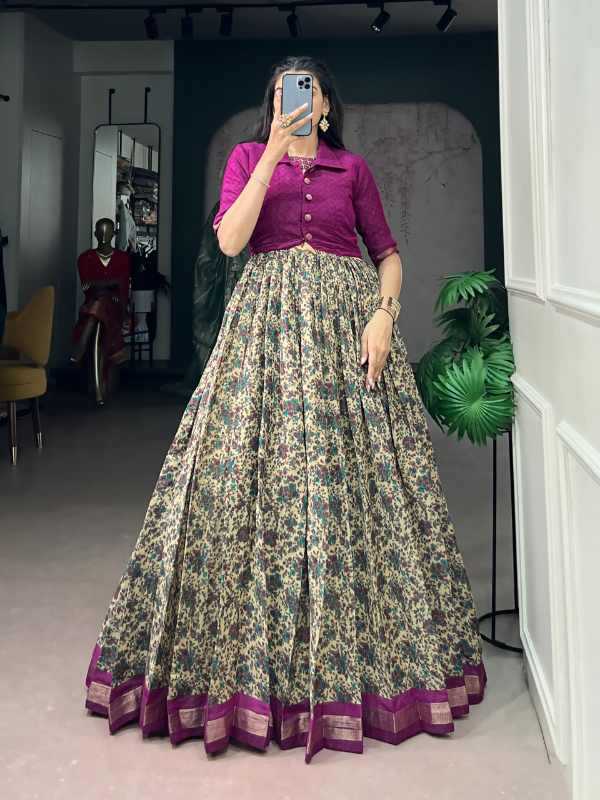 Viscose Chanderi Designer Dress