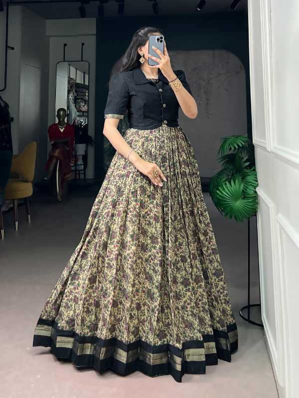 Viscose Chanderi Designer Dress
