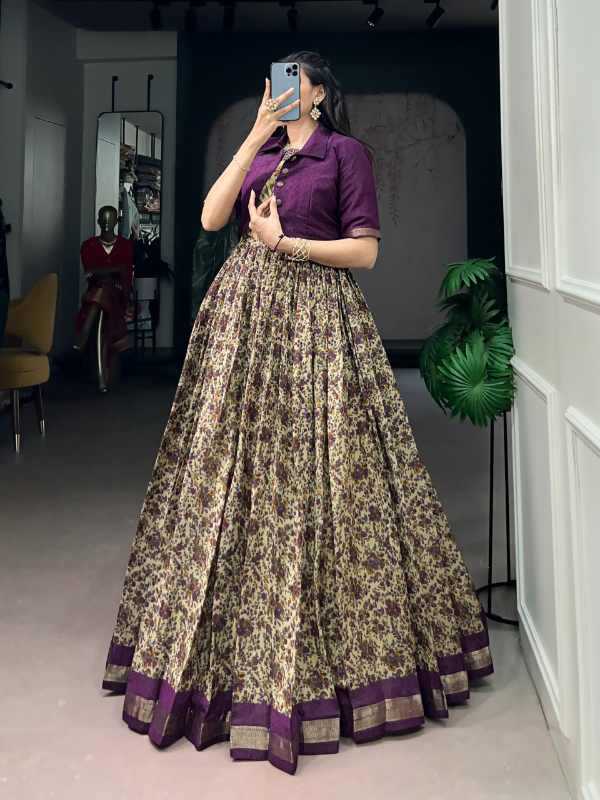 Viscose Chanderi Designer Dress