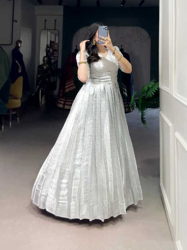 Kanjivaram Silk Party Gown