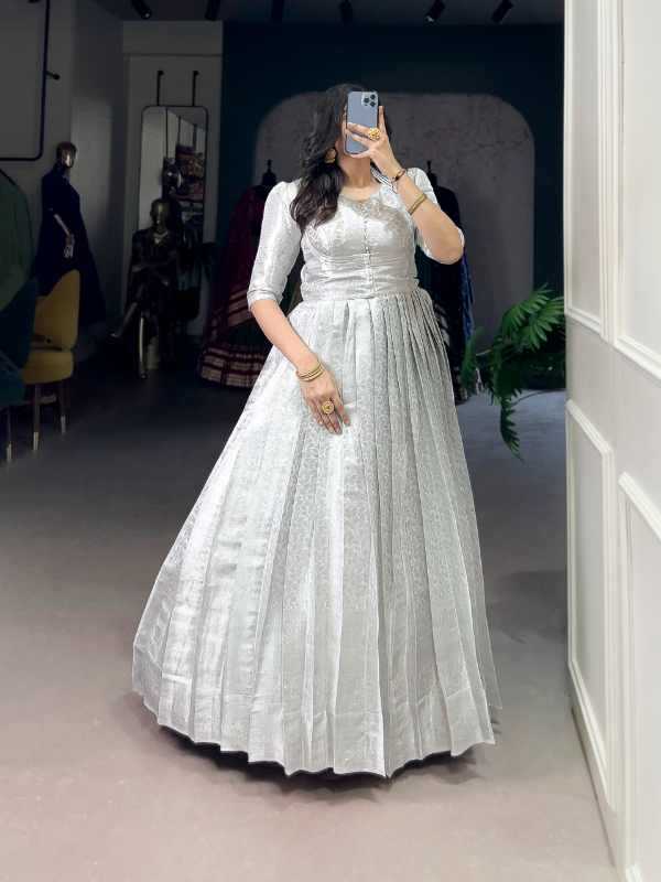 Kanjivaram Silk Party Gown