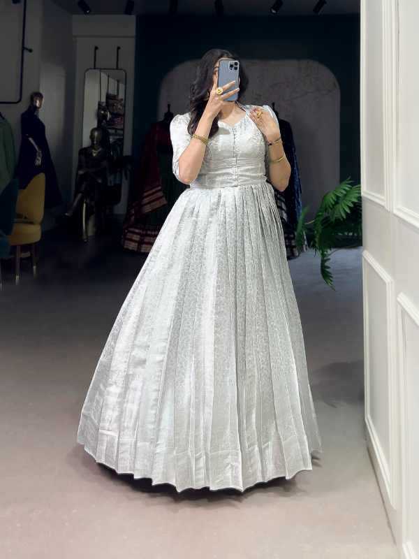 Kanjivaram Silk Party Gown