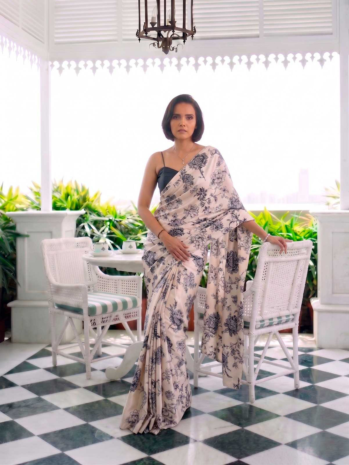 Satin Silk Party Wear Saree
