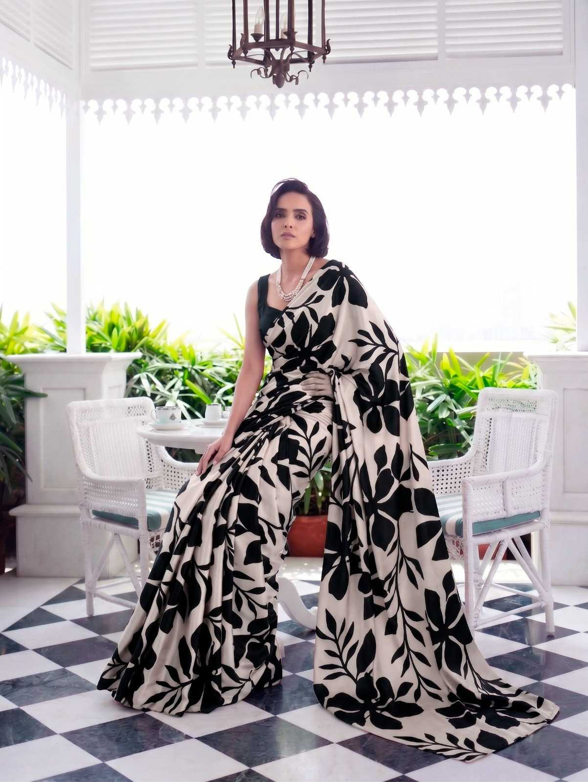 Satin Silk Party Wear Saree