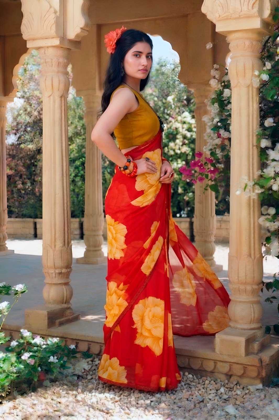 Chiffon Printed Saree