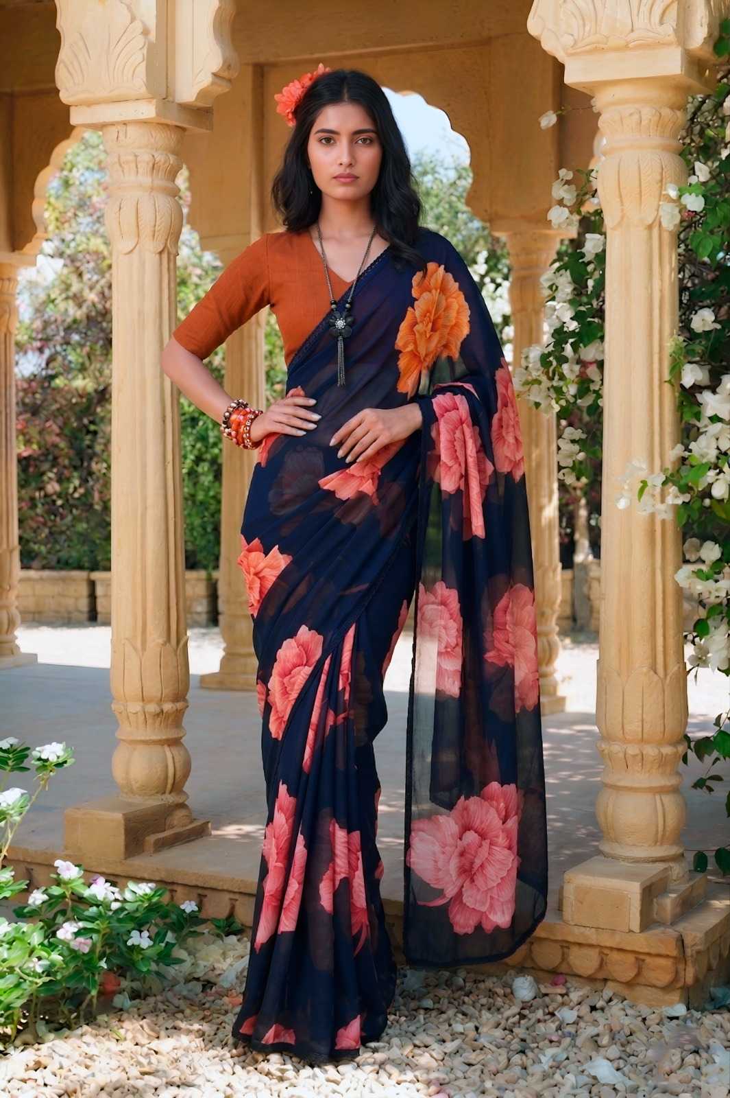 Chiffon Printed Saree