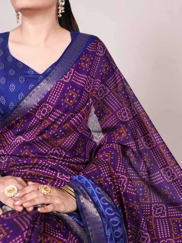 Viscose Chanderi Saree 7046