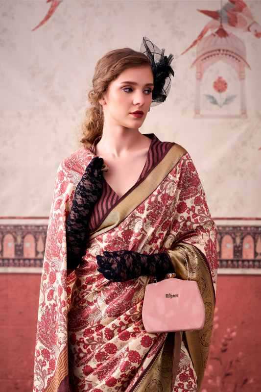 Tussar Silk Printed Saree