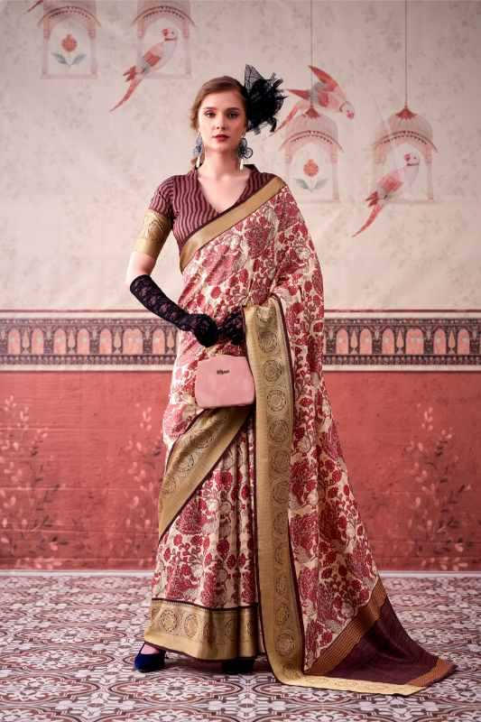 Tussar Silk Printed Saree