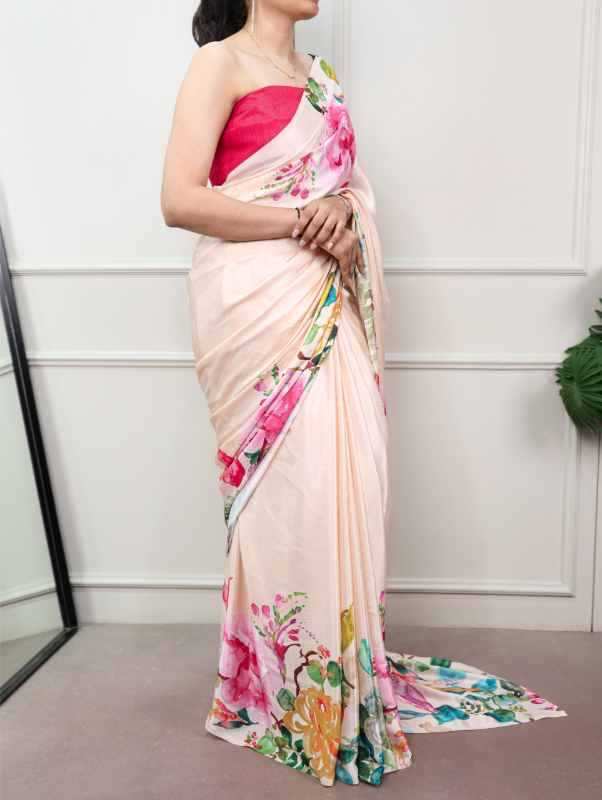 Satin Silk Party Wear Saree
