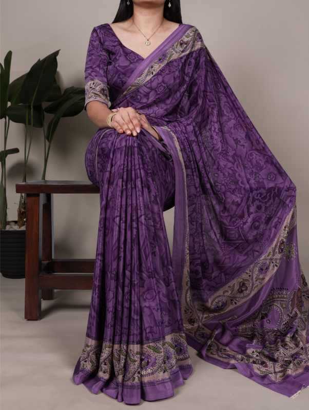 Crepe Designer Saree