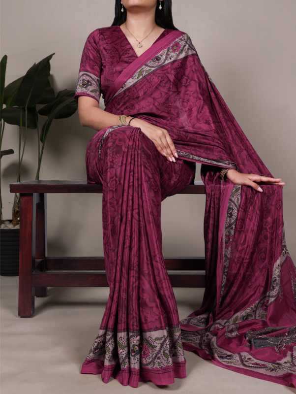 Crepe Designer Saree