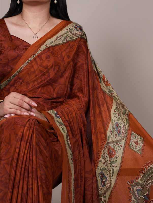 Crepe Designer Saree
