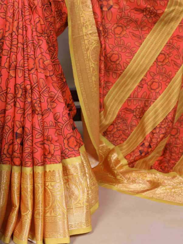 Tussar Silk Party Wear Saree