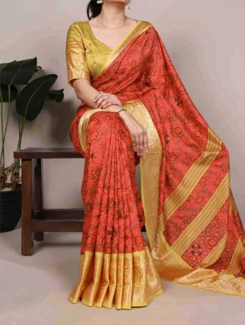 Tussar Silk Party Wear Saree
