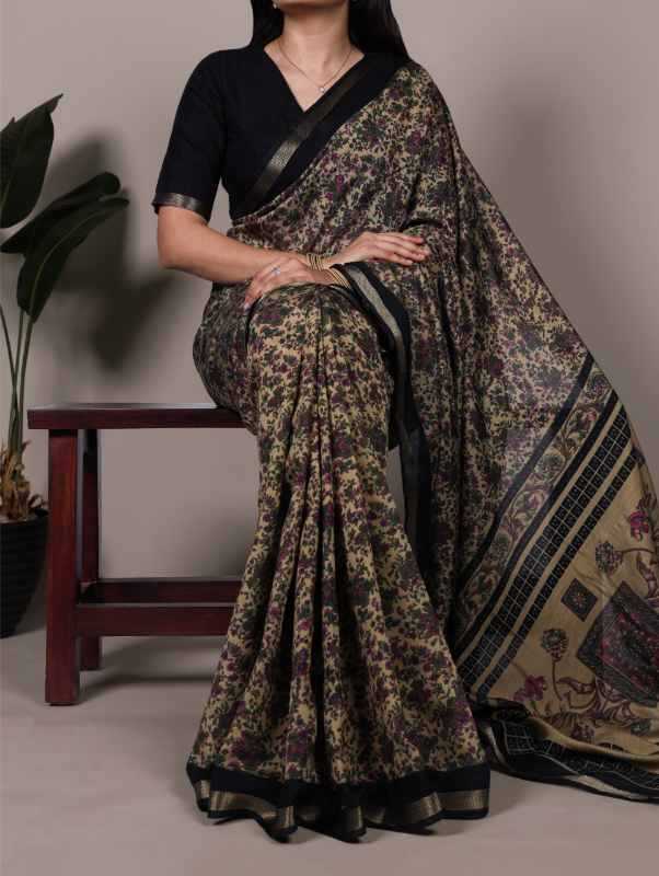 Viscose Chanderi Saree