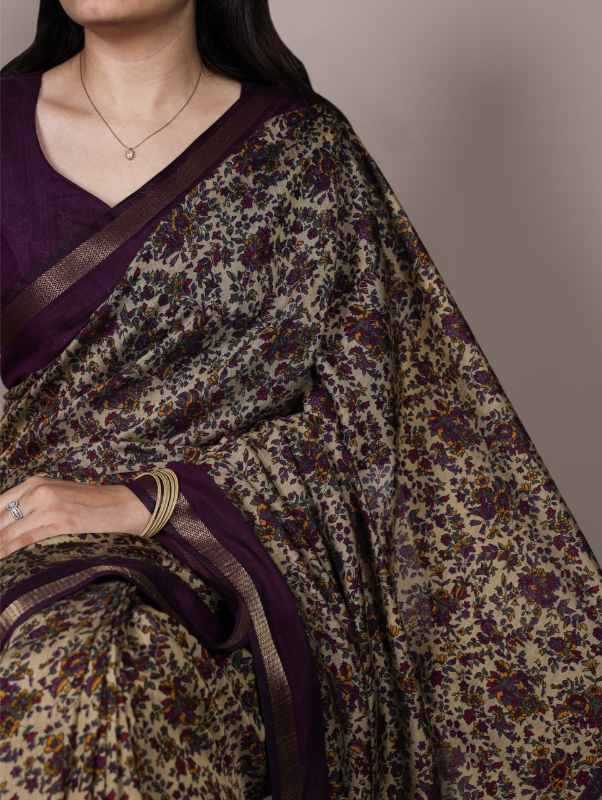 Viscose Chanderi Saree