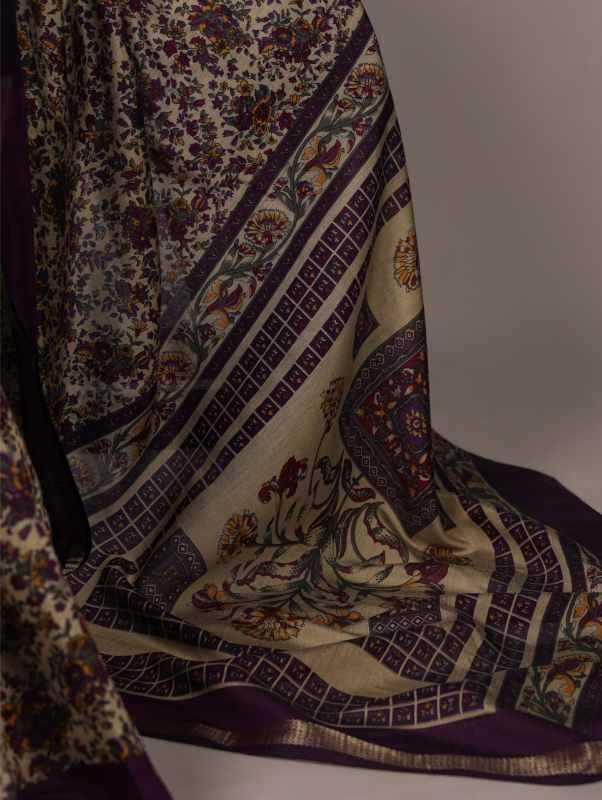 Viscose Chanderi Saree