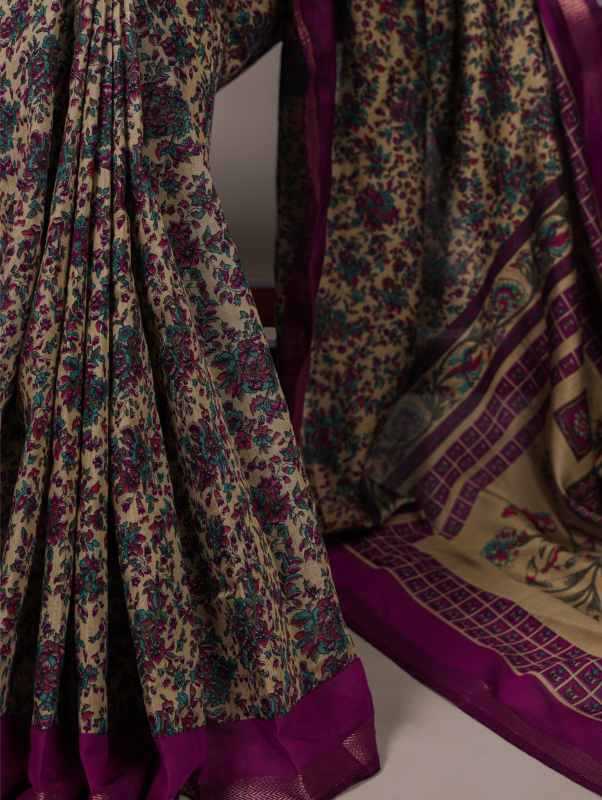 Viscose Chanderi Saree