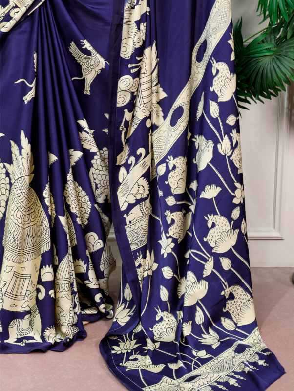 Satin Silk Printed Saree