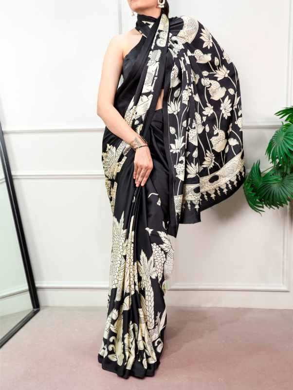 Satin Silk Printed Saree
