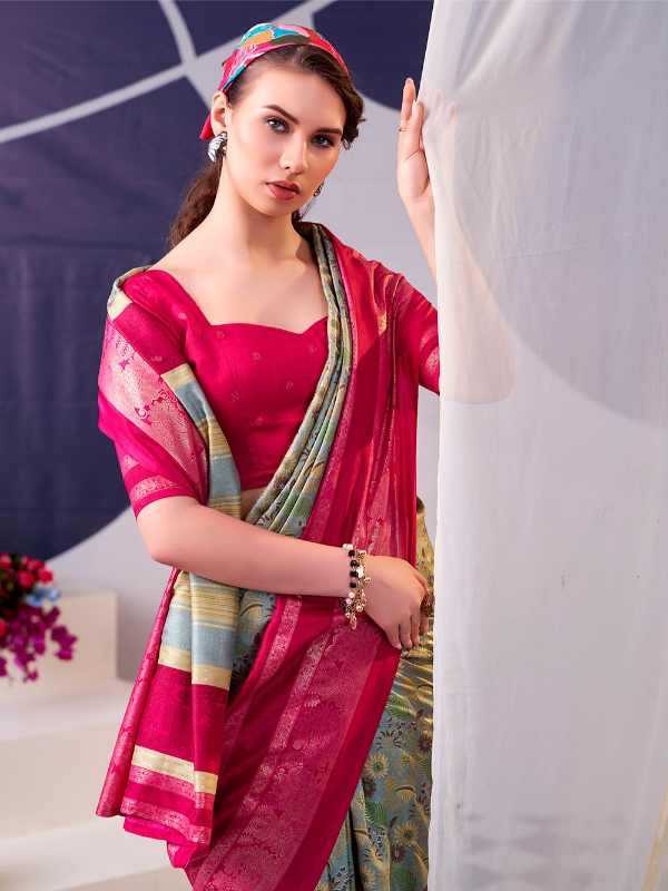 Tissue Silk Designer Saree in Blue