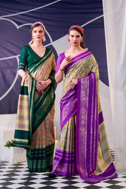 Tissue Silk Designer Saree in Blue