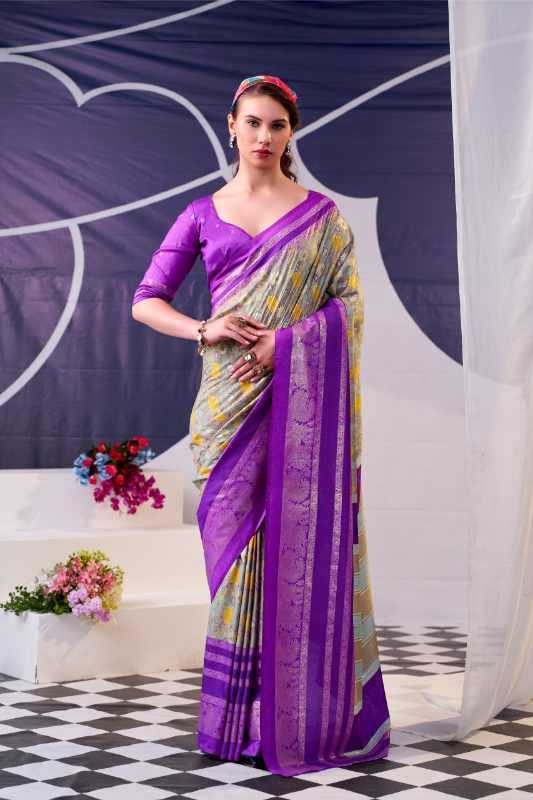 Tissue Silk Designer Saree in Blue
