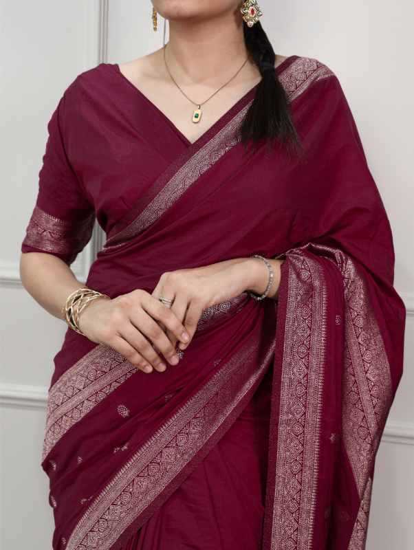 Mysore Silk Zari Border Saree