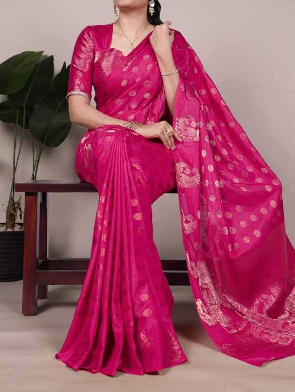 Silk Zari Border Saree
