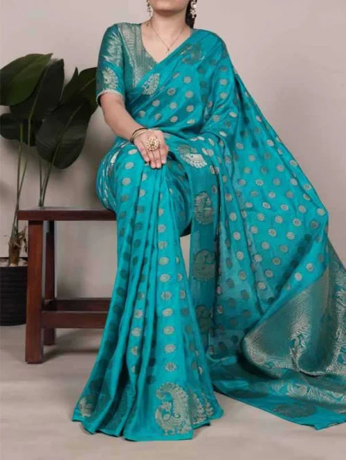 Silk Zari Border Saree