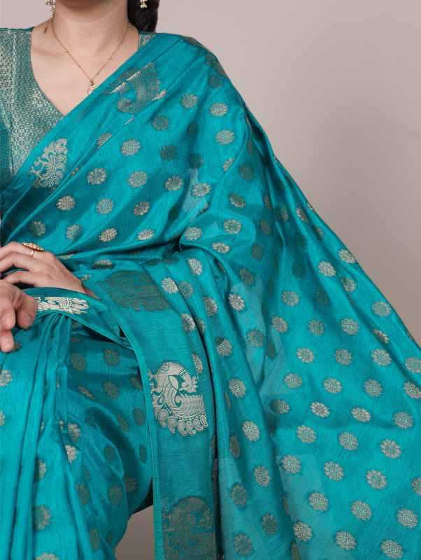 Silk Zari Border Saree