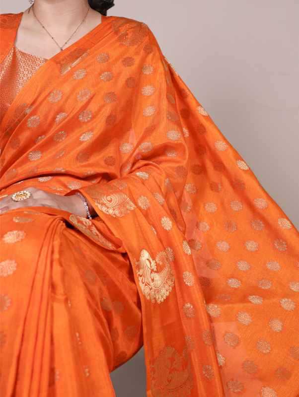 Silk Zari Border Saree