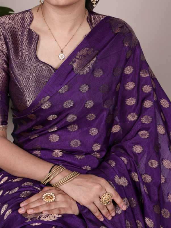 Silk Zari Border Saree
