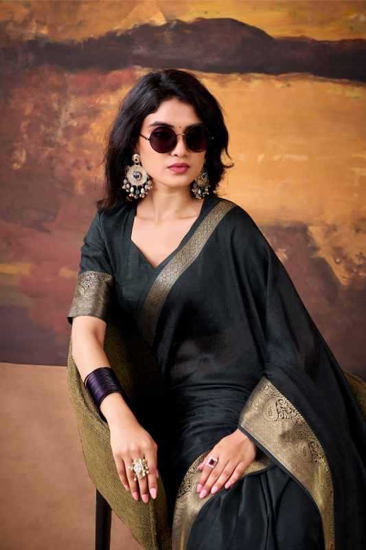 Silk Designer Saree in Black