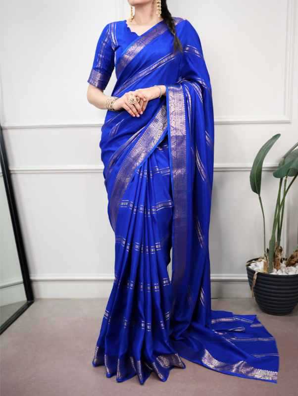 Dola Silk Zari Border Saree